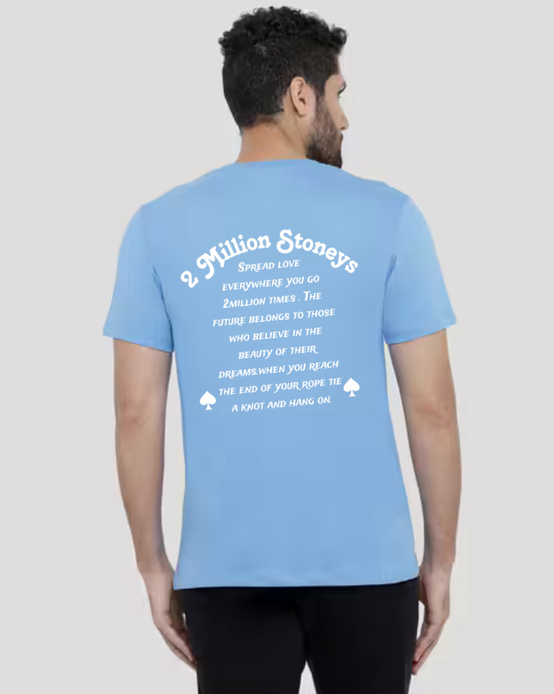 2millionstoneys Powder Blue Tshirt