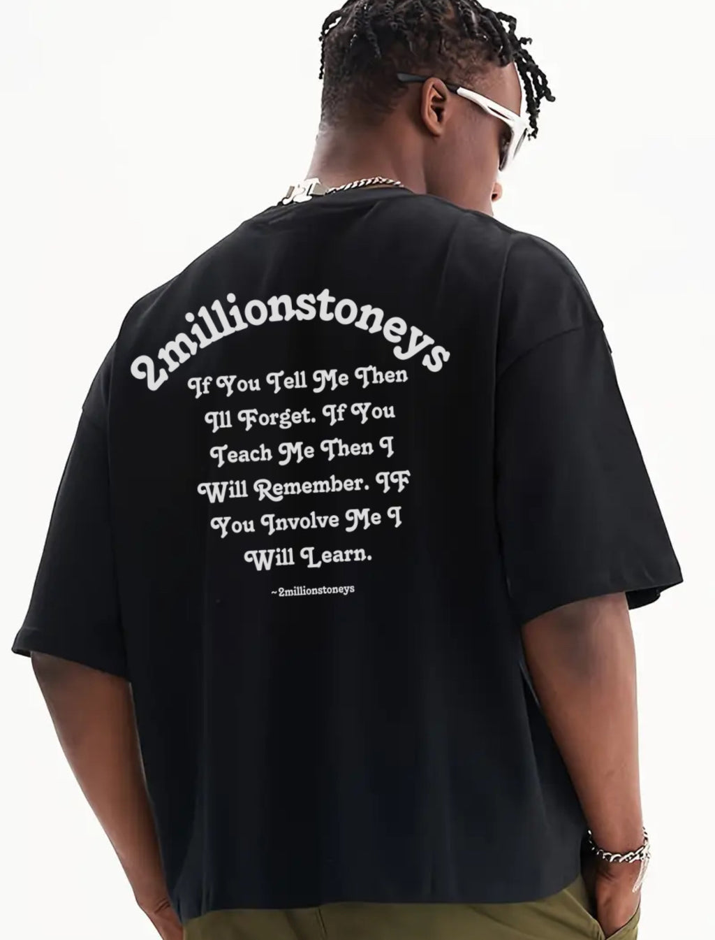 Boxy crop top motivational tee