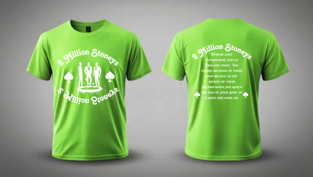 2millionstoneys lime green Tshirt