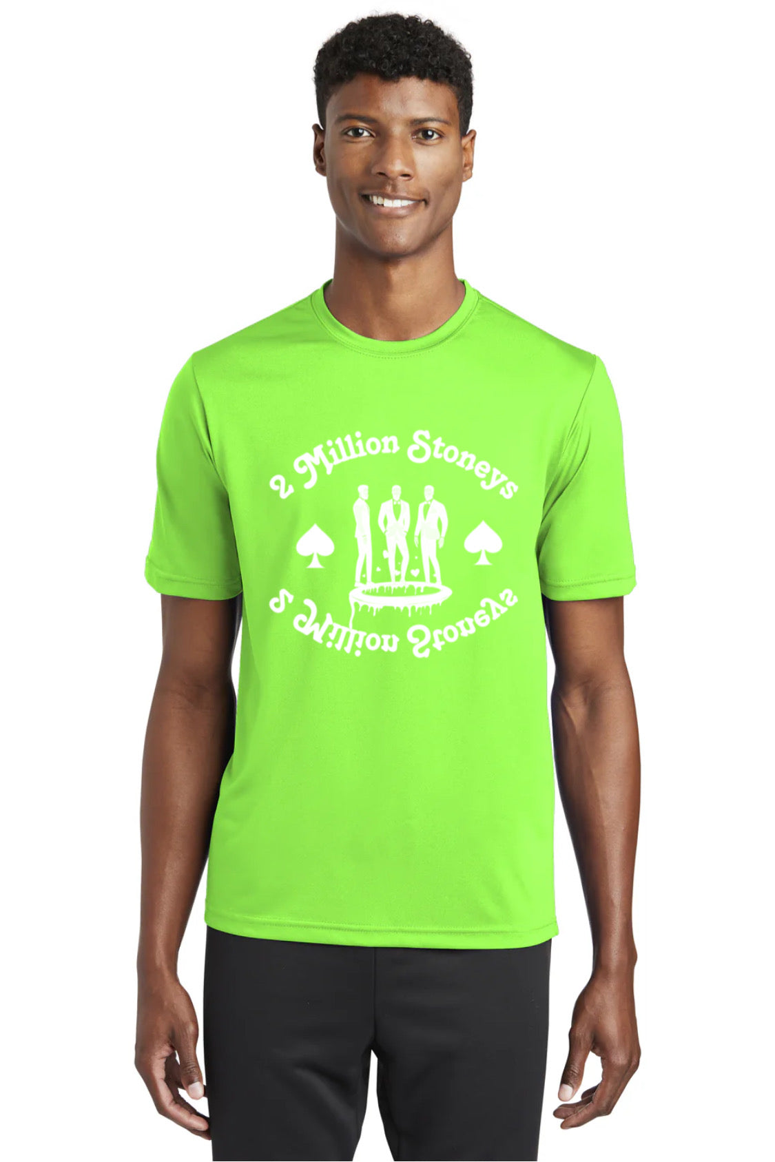 2millionstoneys lime green Tshirt