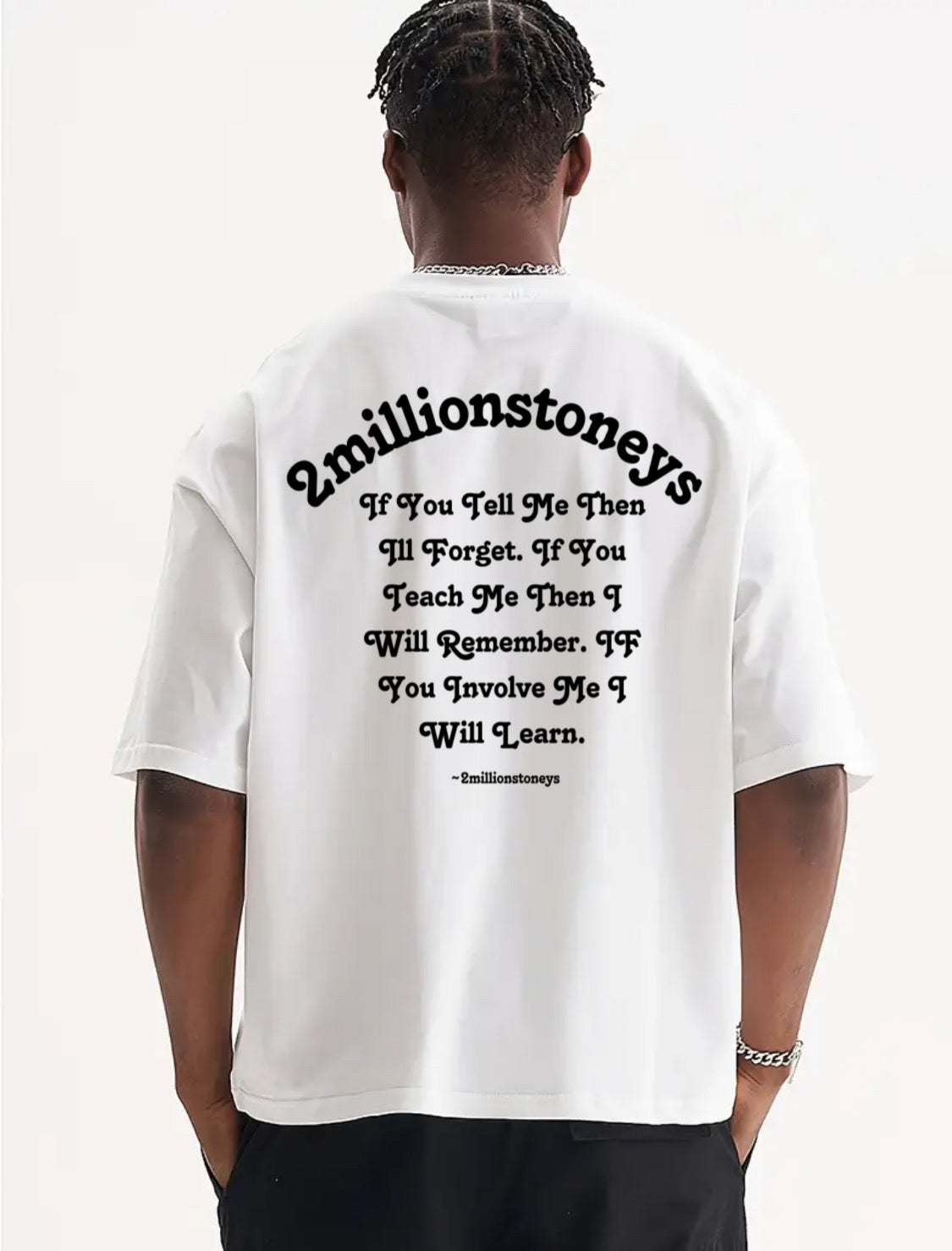 Boxy crop top motivational tee