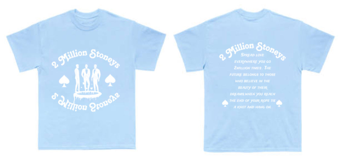 2millionstoneys Powder Blue Tshirt