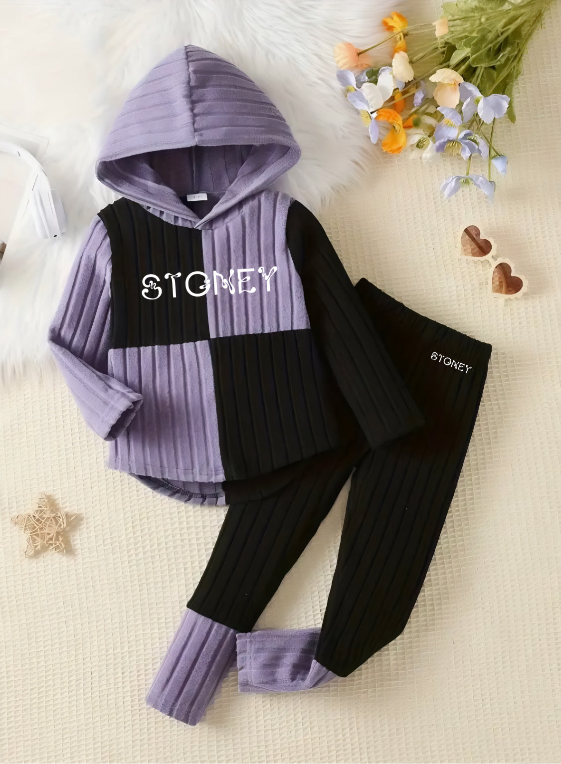 Stoney Kids 2pc Girls Autumn & spring hoodie and pants set
