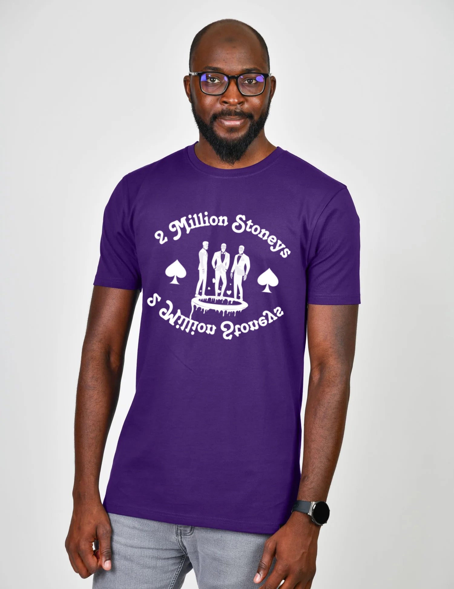 2millionstoneys Purple Tshirt