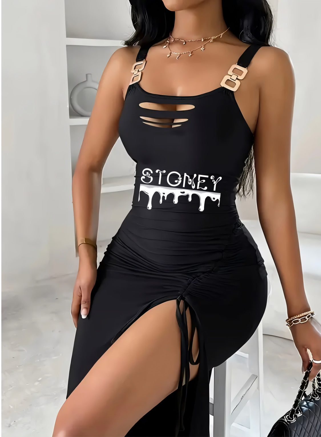 Stoney Drip Summer Sleeveless Dress