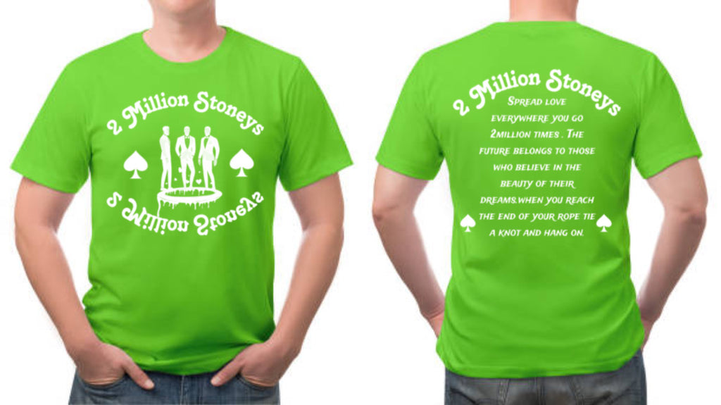 2millionstoneys lime green Tshirt