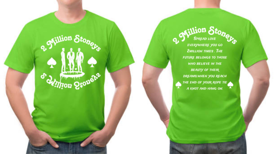 2millionstoneys lime green Tshirt