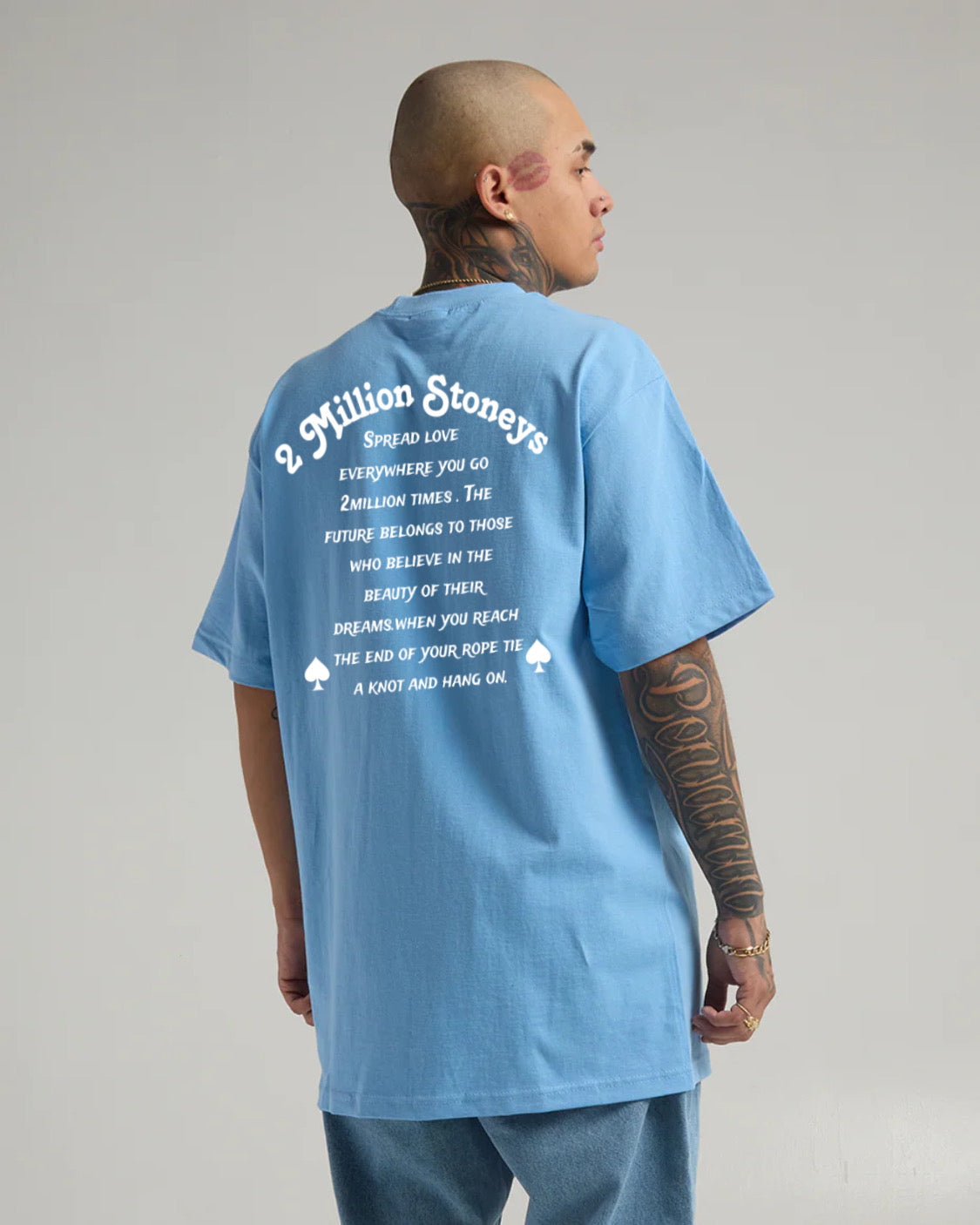 2millionstoneys Powder Blue Tshirt