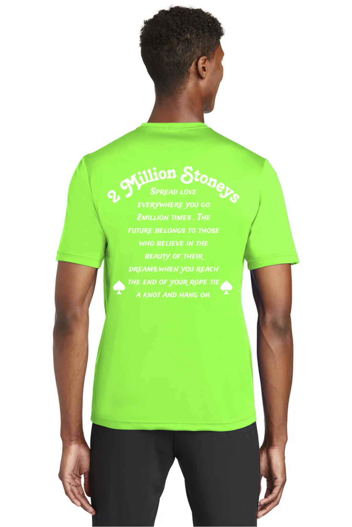 2millionstoneys lime green Tshirt
