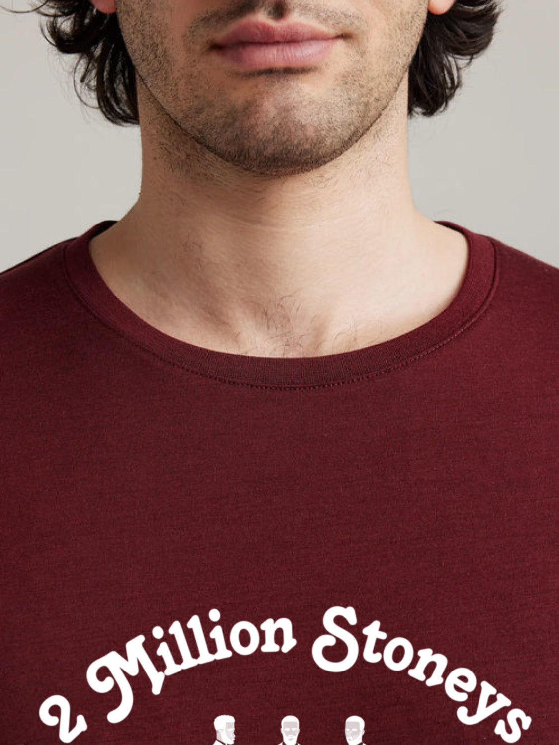 2millionstoneys burgundy Tshirt