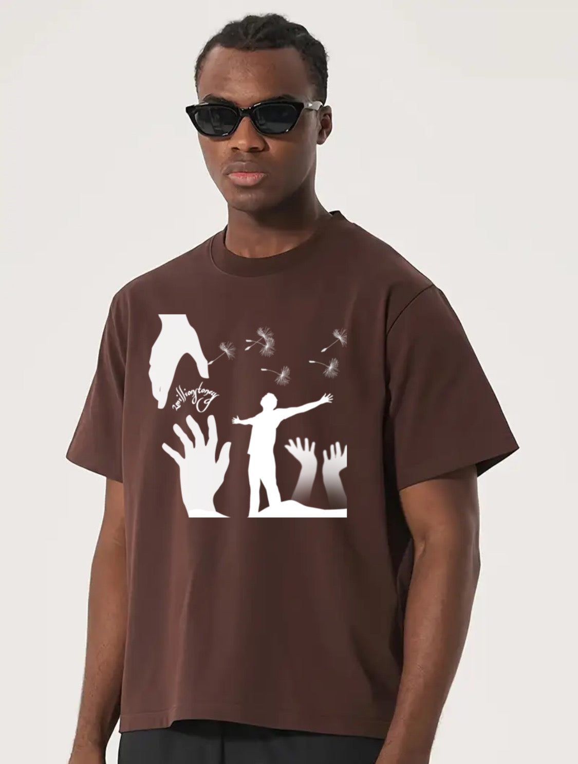 Boxy crop top motivational tee