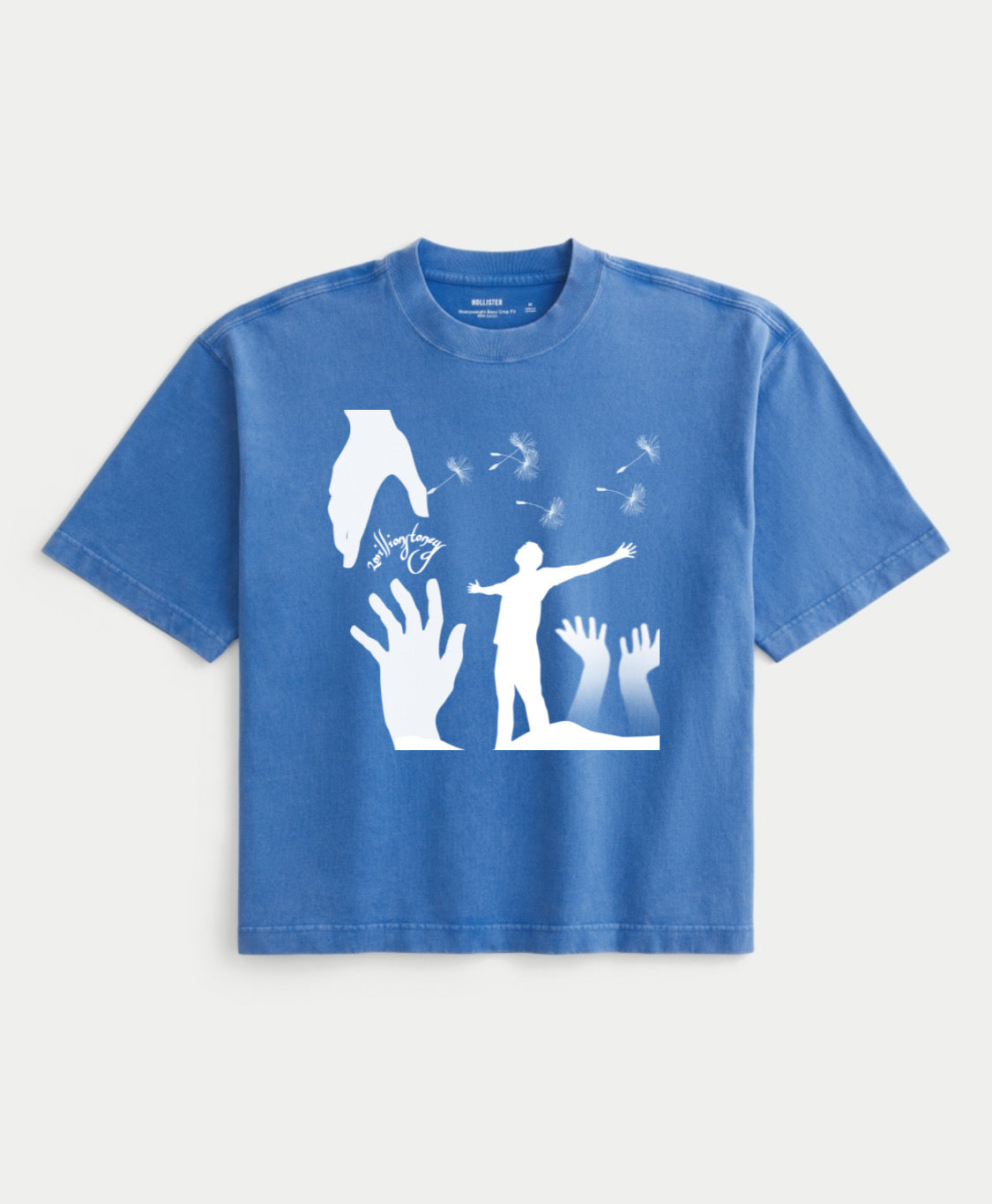 Boxy stone washed crop top 2ms tee If You Tell Me Motivation Merch