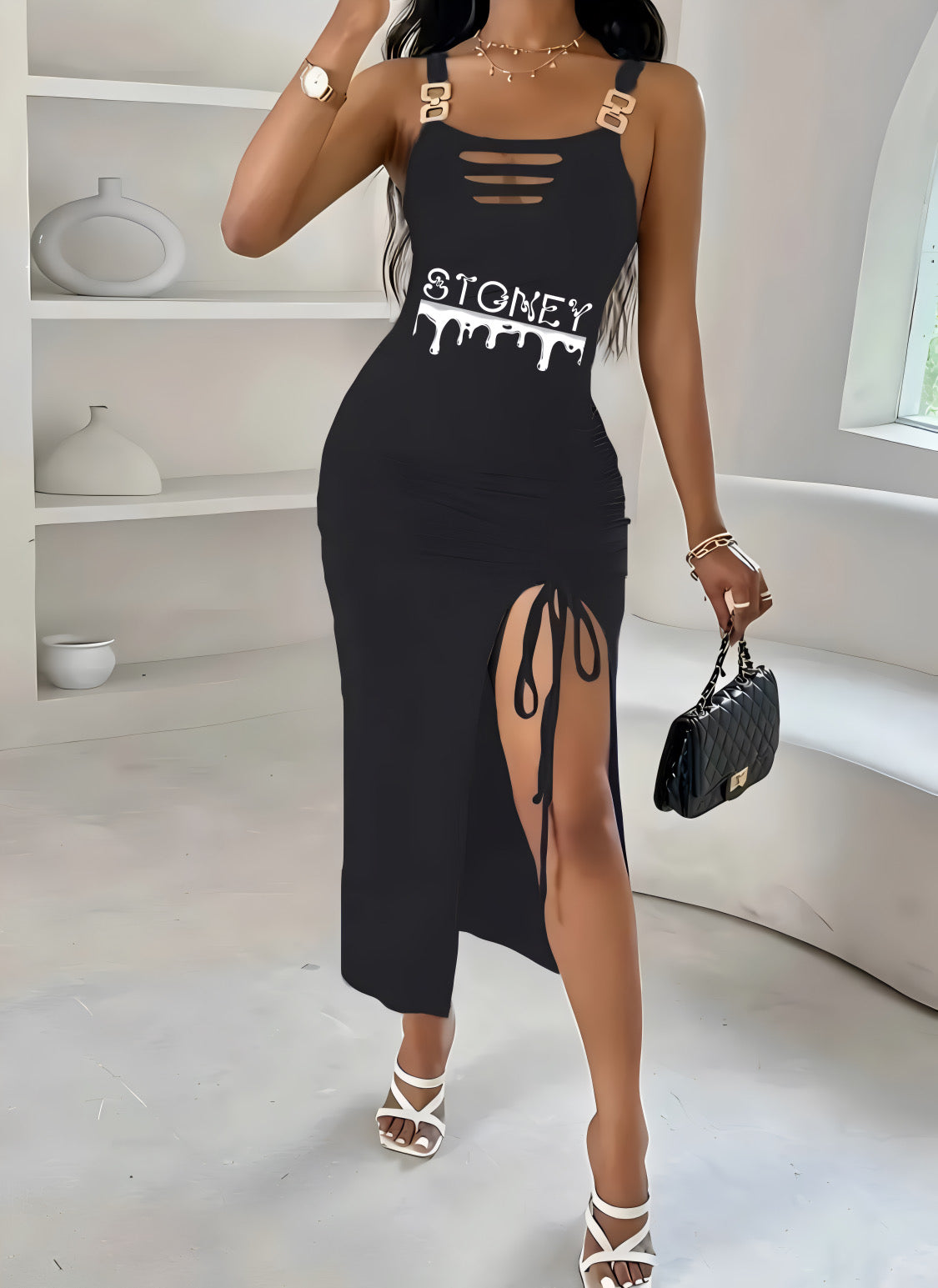 Stoney Drip Summer Sleeveless Dress