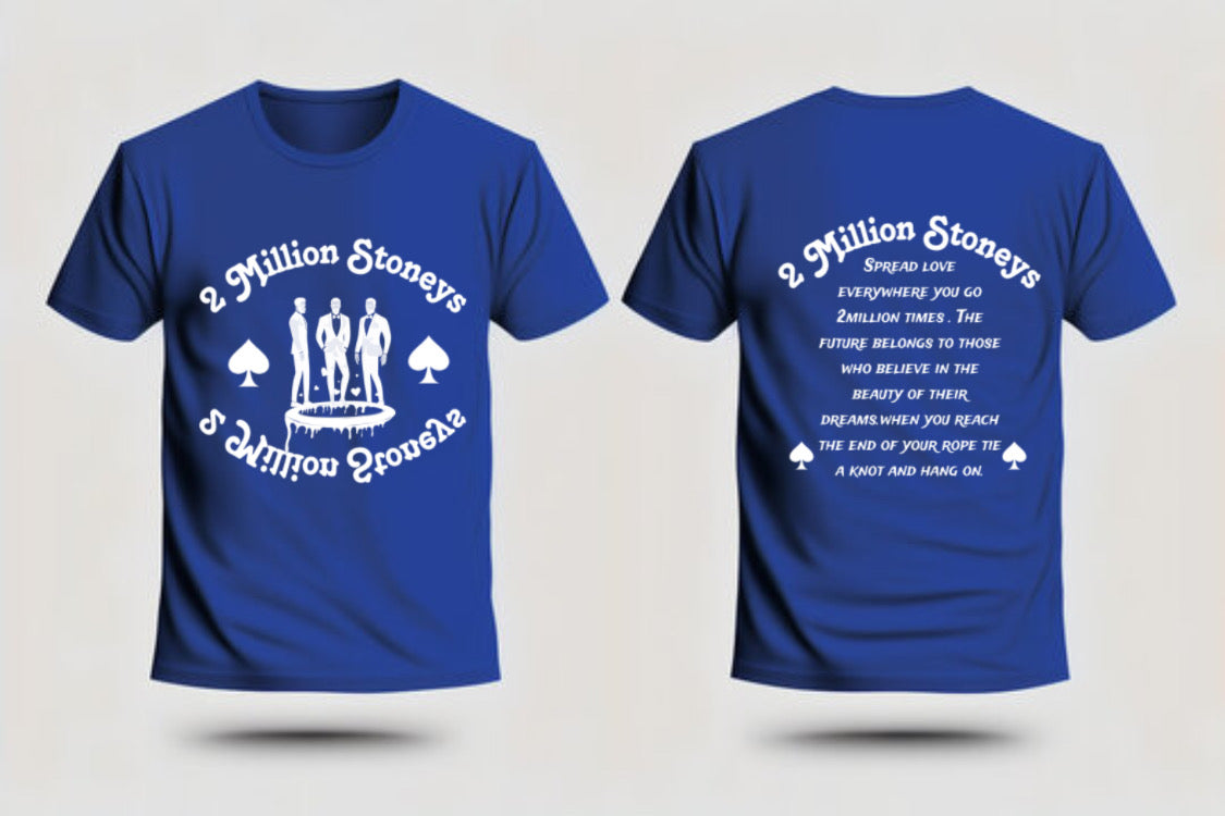 2millionstoneys Blue t-shirt